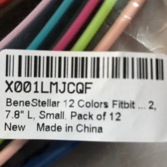 NWT multicolor 12-pack fitbit bands - Picture 2 of 10